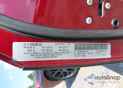 2018 Dodge Challenger T/A Plus из США, поврежденный, VIN 2C3CDZBT6JH327811